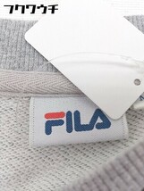 ◇ FILA フィラ フロントロゴ 長袖 スウェット トレーナー サイズM グレー メンズ_画像4