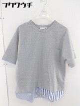 ◇ arnold parmer timless アーノルドパーマー タイムレス レイヤード 半袖 Tシャツ カットソー サイズ3 グレー メンズ_画像1