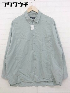 ◇ HARE ハレ オーバーサイズ 長袖 シャツ サイズS グリーン メンズ