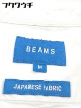 ◇ ◎ BEAMS ビームス ボタンダウン BD 長袖 シャツ サイズM ホワイト メンズ_画像4