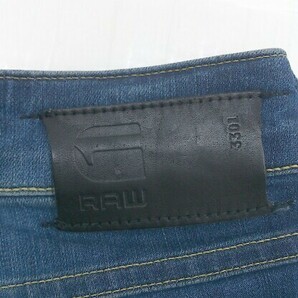 ◇ 3301 by G-STAR RAW ジースターロゥ イタリア製 ストレッチ ジーンズ デニム パンツ サイズ 25 インディゴ メンズの画像4