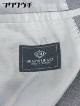 ◇ BEAMS HEART ビームス ハート 2B シングル 長袖 テーラード ジャケット サイズ46 グレー系 メンズ_画像4