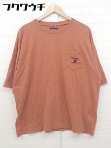 ◇ KANGOL カンゴール 半袖 Tシャツ カットソー サイズL オレンジ メンズ