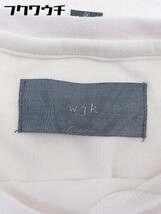 ◇ wjk ダブルジェイケイ ボーダー 半袖 Tシャツ カットソー サイズS ホワイト ネイビー レッド系 メンズ_画像4