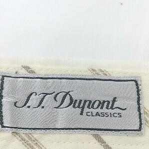 ◇ S.T. Dupont エス テー デユポン リネン100% パンツ サイズ85 アイボリー メンズの画像4