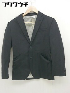 ◇ A.S.M エーエスエム シングル 2B 長袖 テーラード ジャケット サイズ46 ブラック メンズ