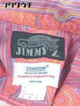 ◇ JIMMY'S × STAMMBAUM 総柄 半袖 シャツ サイズL レッド マルチ メンズ_画像4