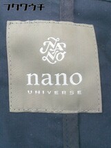 ◇ nano universe ナノユニバース 長袖 ジップアップ ジャケット サイズM ネイビー系 メンズ_画像4