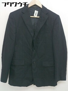 * COMME CA MEN Comme Ca men single 2B stripe long sleeve tailored jacket size 44F black beige men's 