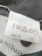 ◇ SUITS TAKEO KIKUCHI タケオキクチ 2B 長袖 テーラードジャケット サイズ1 ブラウン メンズ_画像6