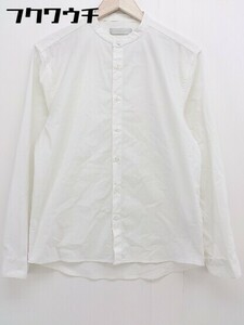◇ SENSE OF PLACE by URBAN RESEARCH バンドカラー 長袖 シャツ サイズM ホワイト系 メンズ