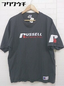 ◇ RUSSELL ATHLETIC × niko and … 別注 半袖 Tシャツ カットソー サイズL グレー ホワイト レッド系 メンズ