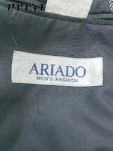 ◇ ARIADO チェック 長袖 テーラード ジャケット サイズ96AB5 グレー ネイビー系 メンズ_画像4