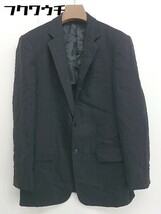 ■ TAKEO KIKUCHI タケオキクチ 2B シングル 長袖 テーラード ジャケット サイズ4 ブラック系 メンズ_画像2