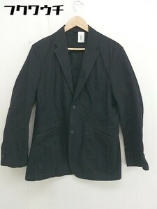 ◇ ◎ Les Mues レ・ミュー シングル 2B 長袖 テーラードジャケット サイズLL ブラック メンズ