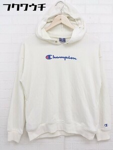 ◇ Champion チャンピオン キッズ 子供服 長袖 プルオーバー パーカー サイズ160 オフホワイト レディース メンズ