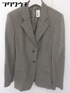 * COMME CA DU MODE stripe shoulder pad 2B long sleeve suit tailored jacket size M gray ju series men's 