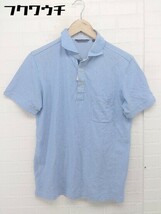◇ THE SUIT COMPANY ザ スーツカンパニー 半袖 ポロシャツ サイズL ブルー メンズ_画像2