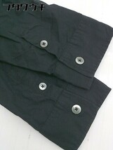◇ BEAMS ビームス リネン混 五分袖 ジャケット サイズS ブラック メンズ_画像5