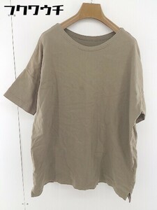 ◇ tree cafe antiqua アンティカ 半袖 Tシャツ カットソー サイズXL カーキ系 メンズ