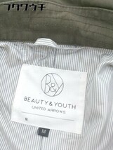 ◇ BEAUTY & YOUTH ビューティアンドユース UNITED ARROWS 長袖 ジップアップ ジャケット サイズM カーキ メンズ_画像6