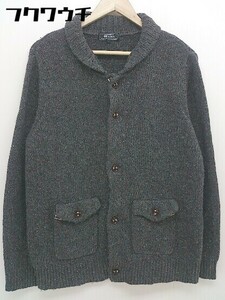 ◇ BEAMS ビームス 長袖 ニット ジャケット サイズL グレー系 メンズ