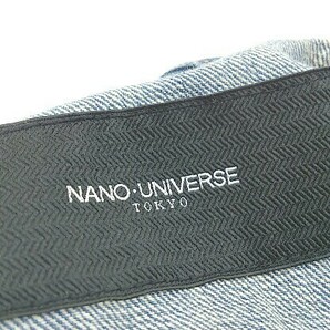 ◇ nano universe ナノユニバース 長袖 デニム ジャケット Gジャン サイズXL インディゴ メンズの画像4