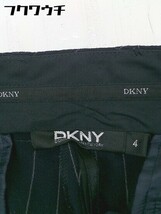 ◇ DKNY ダナキャランニューヨーク ピンストライプ スラックス パンツ サイズ4 ネイビー メンズ_画像4