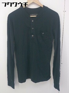 ◇ BACKBONE THE CLASSIC バックボーンザクラシック ハーフボタン 長袖 Tシャツ カットソー サイズL ブラック メンズ