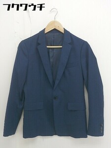 ◇ STUDIOUS ステュディオス シングル 長袖 テーラードジャケット ブレザー サイズ 1 ネイビー メンズ
