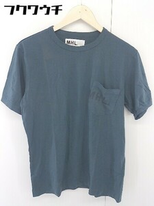 ◇ MILKFED. ミルクフェド ロゴ　プリント 半袖 Tシャツ カットソー サイズL グリーン系 メンズ