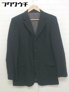 ◇ JUNMEN ジュンメン 3B シングル 長袖 テーラードジャケット サイズL ブラック系 メンズ