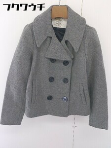 ◇ BEAMS BOY ビームス ボーイ USA製 ウール 長袖 ピーコート サイズ ONRY グレー メンズ