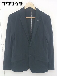 ◇ SETTING CRACKS 2B シングル 長袖 テーラードジャケット サイズ 02 ブラック メンズ