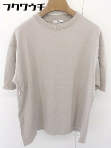 ◇ WYM LIDNM ウィム バイ リドム 半袖 Tシャツ カットソー サイズS ベージュ メンズ