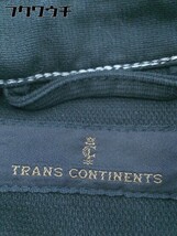 ◇ TRANS CONTINENTS トランスコンチネンツ 長袖 ジップアップ ジャケット サイズL ブラック メンズ_画像8