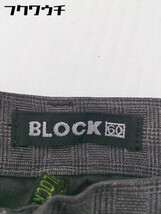 ◇ BLOCK UNITED ARROWS イタリア製 チェック ワイドパンツ サイズ 46 グレー系 メンズ_画像4