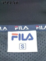 ◇ FILA フィラ 長袖 ジップアップ ジャケット ブルゾン サイズS ブラック メンズ_画像5