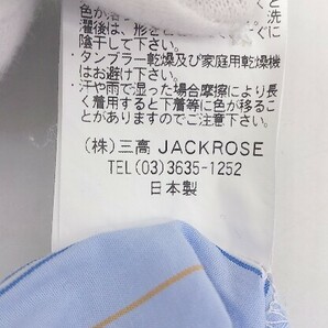 ◇ ◎ JACKROSE ジャックローズ luv maison 長袖 シャツ サイズ46 ブルー系 メンズの画像6