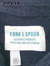 ◇ ◎ FORK&SPOON フォーク＆スプーン シアサッカー 半袖 シャツ サイズ 5 ネイビー メンズ_画像6