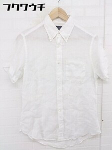 ◇ Journal Standard TRISECT トライセクト リネン100% 半袖 シャツ サイズS オフホワイト系 メンズ