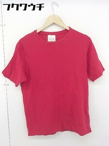 ◇ MACKINTOSH PHILOSOPHY マッキントッシュ フィロソフィー 丸首 半袖 Tシャツ カットソー サイズ38 レッド メンズ