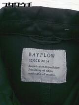 ■ BAYFLOW ベイフロー 長袖 ステンカラーコート サイズ2 ブラック メンズ_画像4