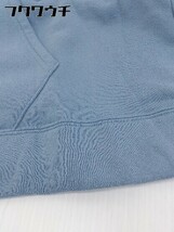 ◇ unrelaxing アンリラクシング バックプリント 長袖 プルオーバー パーカー サイズ M ブルー メンズ_画像4