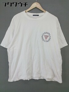 ◇ GUESS ゲス ロゴ 半袖 Tシャツ カットソー サイズS ホワイト メンズ