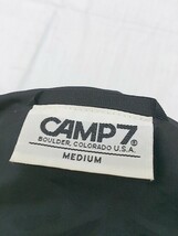 ◇ CAMP7 キャンプセブン チェック 長袖 ジップアップ ジャケット サイズM ブラック ホワイト メンズ_画像8