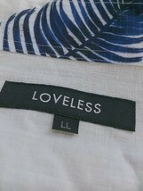 ◇ LOVELESS ラブレス 長袖 シャツ サイズLL ホワイト メンズ_画像4