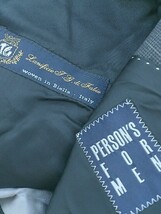 ◇ PERSON'S FOR MEN パーソンズ フォー メン ストライプ 長袖 テーラード ジャケット サイズA4 グレー メンズ_画像7