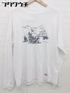 ◇ JOURNAL STANDARD relume プリント 長袖 Tシャツ カットソー サイズS ホワイト ブラック メンズ