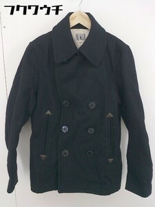 ◇ tk.TAKEO KIKUCHI ティーケー タケオキクチ 長袖 P コート サイズ3 ブラック メンズ